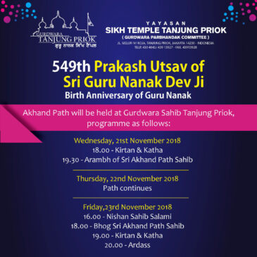 549th Prakash Utsav of Sri Guru Nanak Dev Ji Birth Anniversary of Guru Nanak